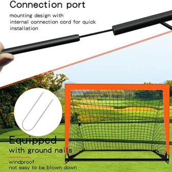 2 Pack 4’ x 3’ Size Portable Kid Soccer Goals for ... - Image 6