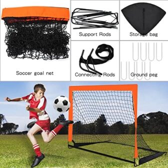 2 Pack 4’ x 3’ Size Portable Kid Soccer Goals for ... - Image 4