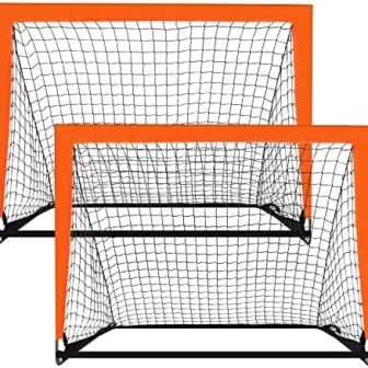 2 Pack 4’ x 3’ Size Portable Kid Soccer Goals for ... - Image 2
