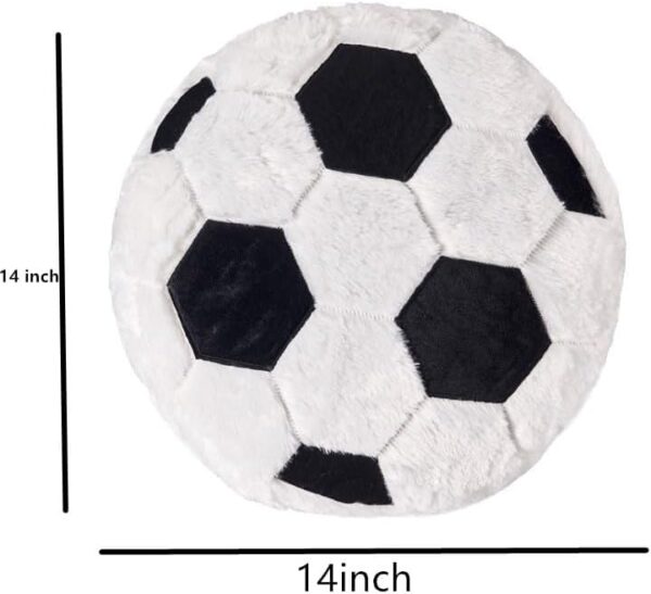 14inch Fluffy Soccer Balls Plush Pillow,Soft Socce... - Image 3