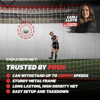 PowerNet Carli Lloyd Soccer Goal, Portable Net Col... - Image 3