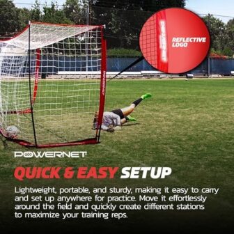 PowerNet Carli Lloyd Soccer Goal, Portable Net Col... - Image 7