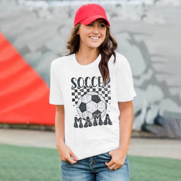 Women Soccer Mom Shirt Game Day T Shirt Soccer Mam... - Image 5