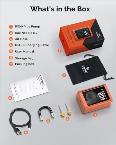 ETENWOLF P300 Plus Ball Pump, Electric Basketball ... - Image 9