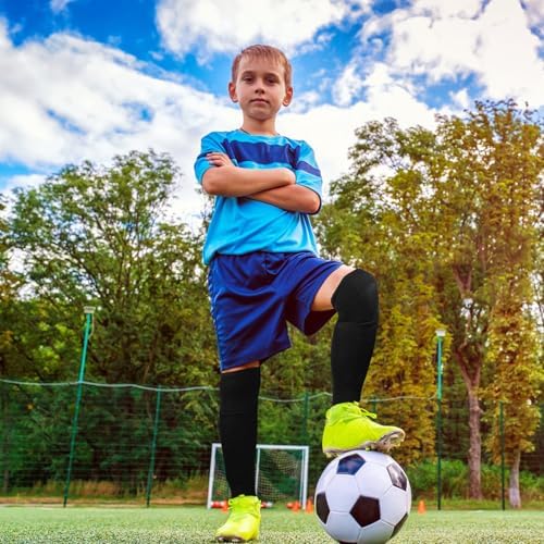 Youth Soccer Shin Guard Socks, Built-in Protective... - Image 7