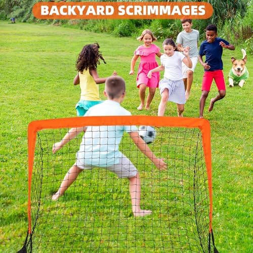 HAFHAF Soccer Goals, 4x3 ft Portable Kid Soccer Go... - Image 7