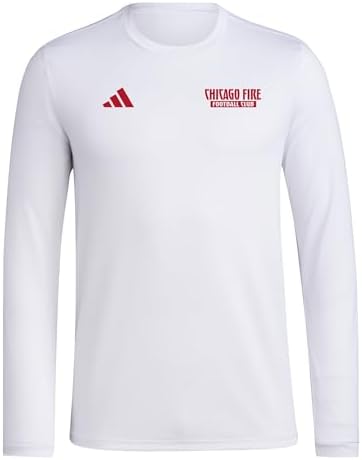 adidas Men's Chicago Fire Fc Pre-Game Long Sleeve ... - Image 2