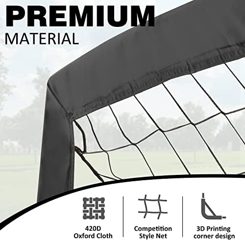 BOHEN 9x5 FT Kids Soccer Goals with Carry Bag, Por... - Image 4