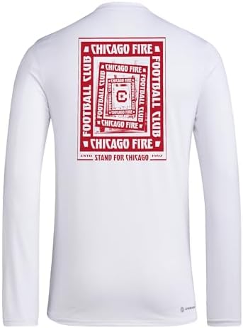 adidas Men's Chicago Fire Fc Pre-Game Long Sleeve ... - Image 3