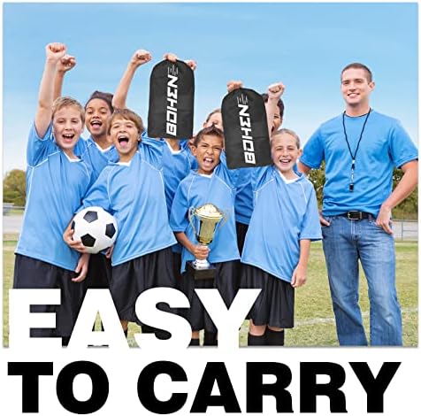 BOHEN 9x5 FT Kids Soccer Goals with Carry Bag, Por... - Image 8