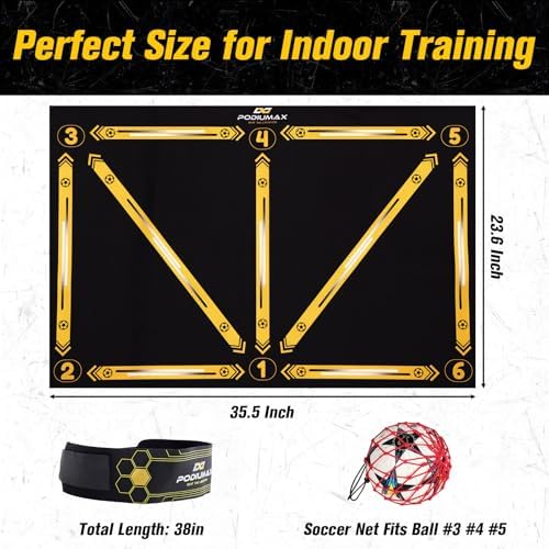 PodiuMax Soccer Training Mat, Football Training Ma... - Image 8