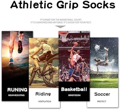 2 Set Anti-Slip Grip Soccer Socks with Shin Guard ... - Image 9
