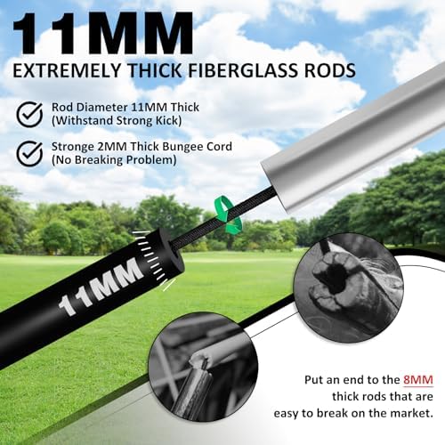 BOHEN 9x5 FT Kids Soccer Goals with Carry Bag, Por... - Image 5