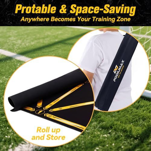 PodiuMax Soccer Training Mat, Football Training Ma... - Image 7