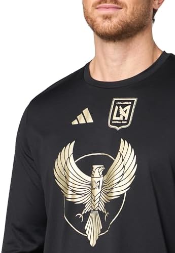 Adidas Mens Los Angeles Fc Pre-Game Long Sleeve T-... - Image 4