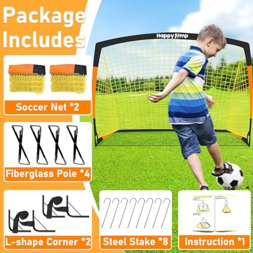 Happy Jump Soccer Goal 7'x5', 6.6‘x3.3', 5'x3.6', ... - Image 9
