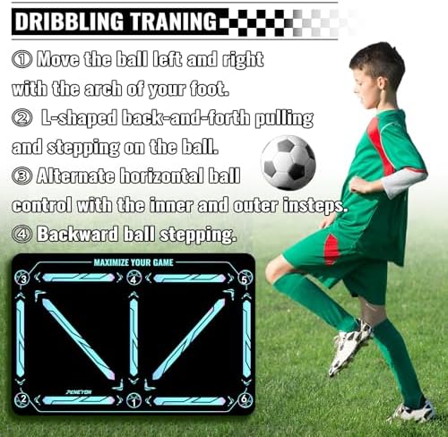 Soccer Training Mat with Adjustable Soccer Trainer... - Image 5