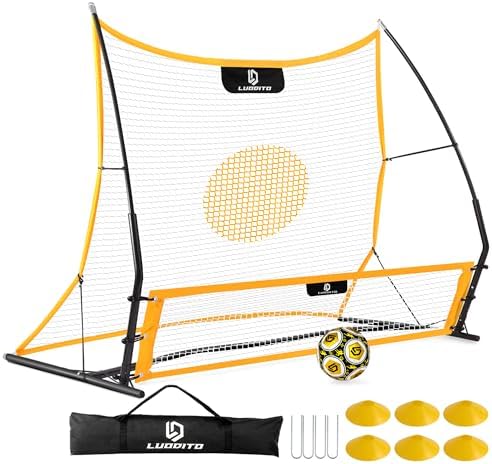 Soccer Rebounder Net, 2-in-1 Soccer Trainer, Socce... - Image 2