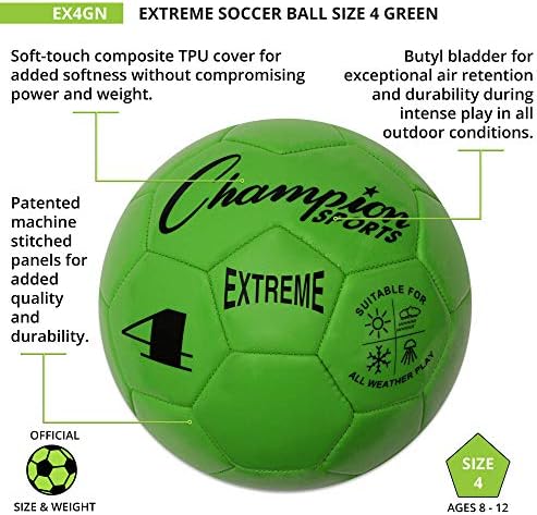 Champion Sports Extreme Series Soccer Ball – Sizes... - Image 5