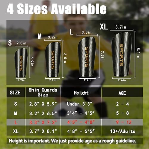 Soccer Shin Guards for Kids Adults, Toddler Shin P... - Image 3